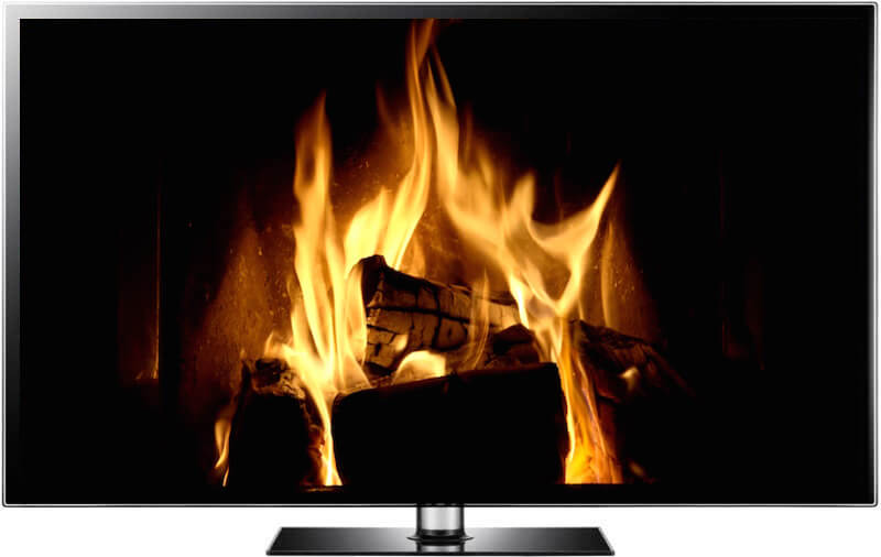 christmas fireplace video and fireplace screensaver