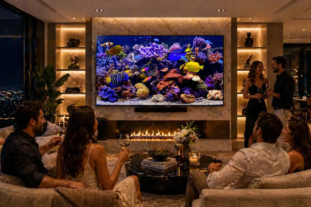 aquarium TV screen saver by Uscenes inspired by the movies Finding Nemo and Finding Dory