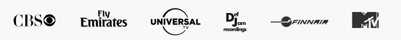 Uscenes clients include CBS, Universal Television, MTV, and Emirates. Plus over 5000 other businesses