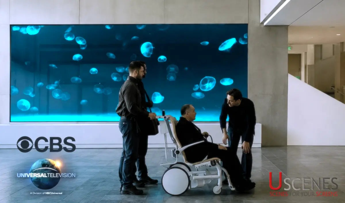Jellyfish Aquarium featured on walls in the CBS and Universal Television landmark series Pure Genius
