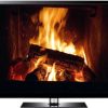 looping fireplace video