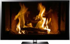 Fireplace TV screensaver